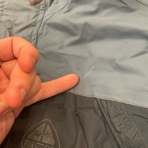 Vintage Nike ACG 3 Outer Layer Rain Jacket 2 Tone Blue Sz M - Picture 7 of 16